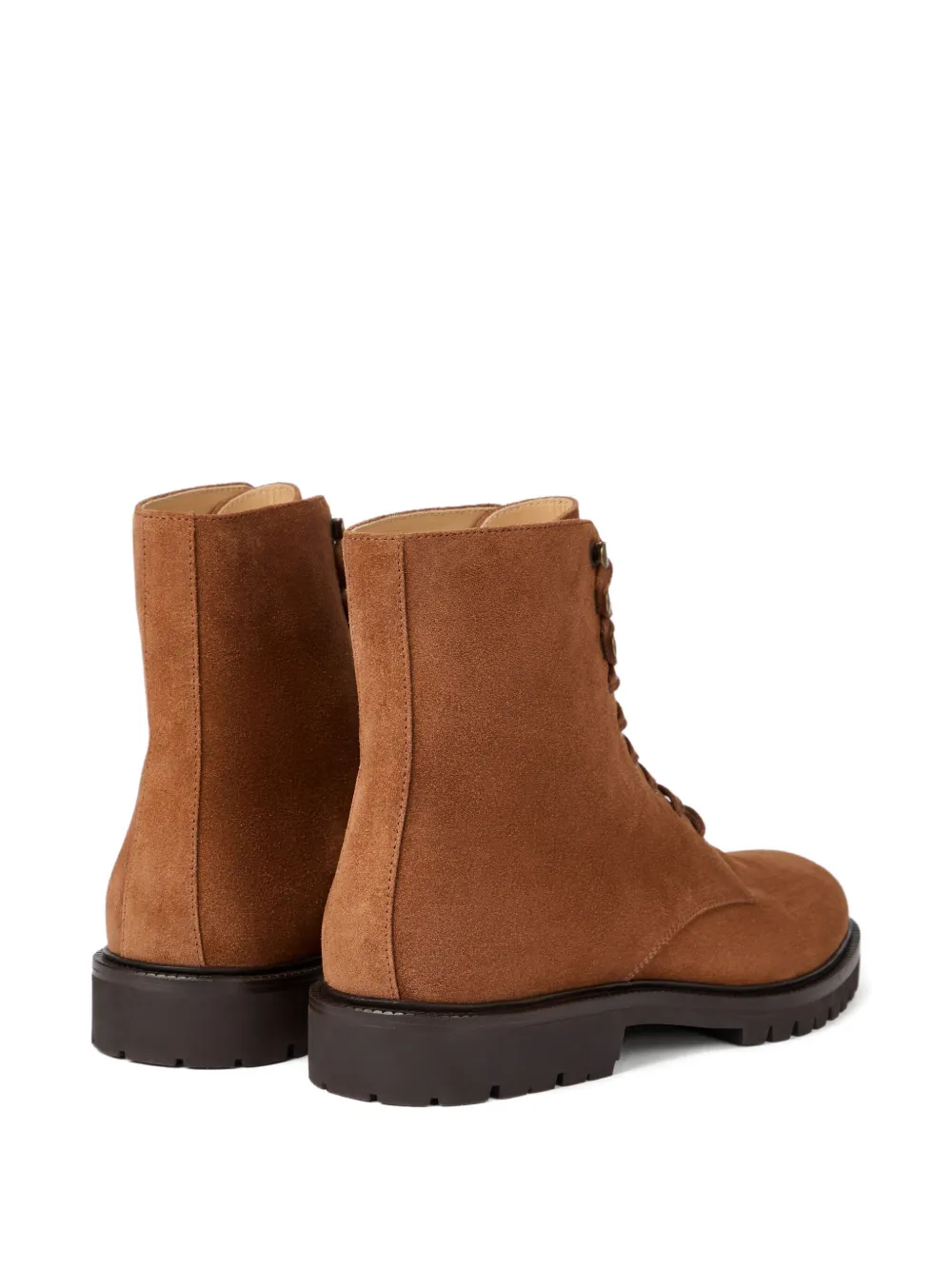 Brunello Cucinelli Suède veterlaarzen Bruin