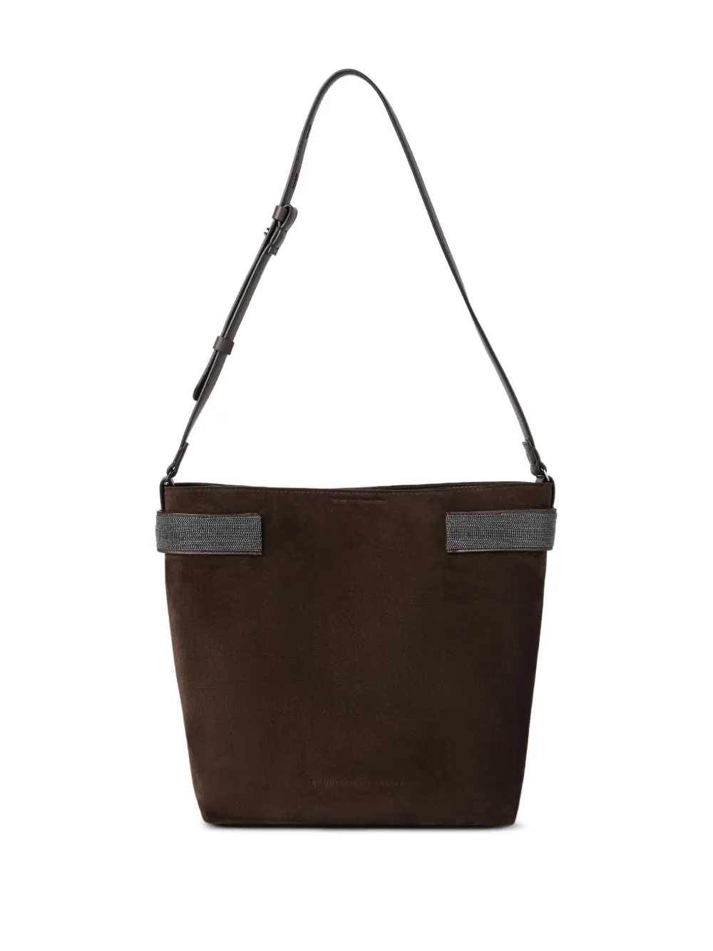 Brunello Cucinelli Schoudertas met Monili-detail Bruin