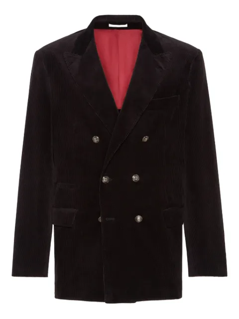Brunello Cucinelli corduroy double-breasted blazer