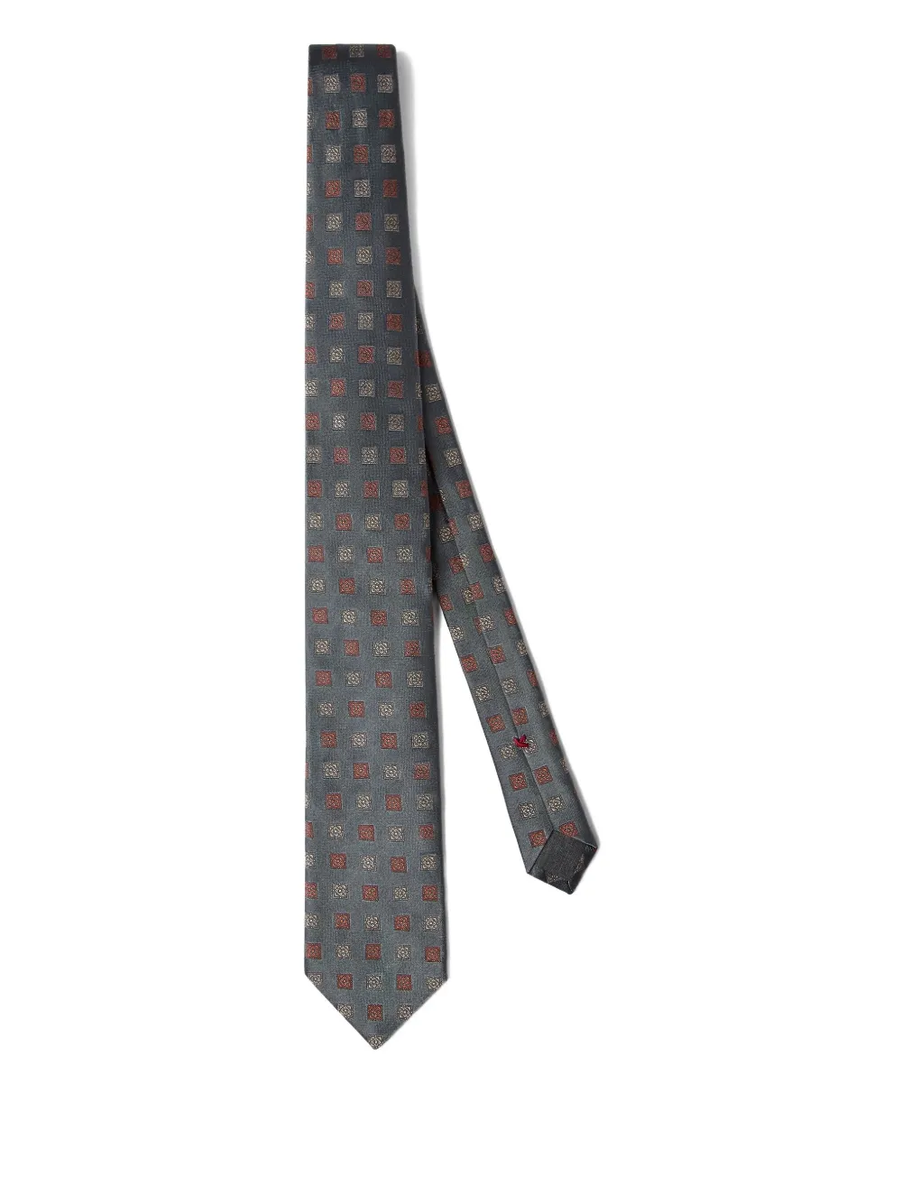 Brunello Cucinelli Cravatta a fantasia - Grigio