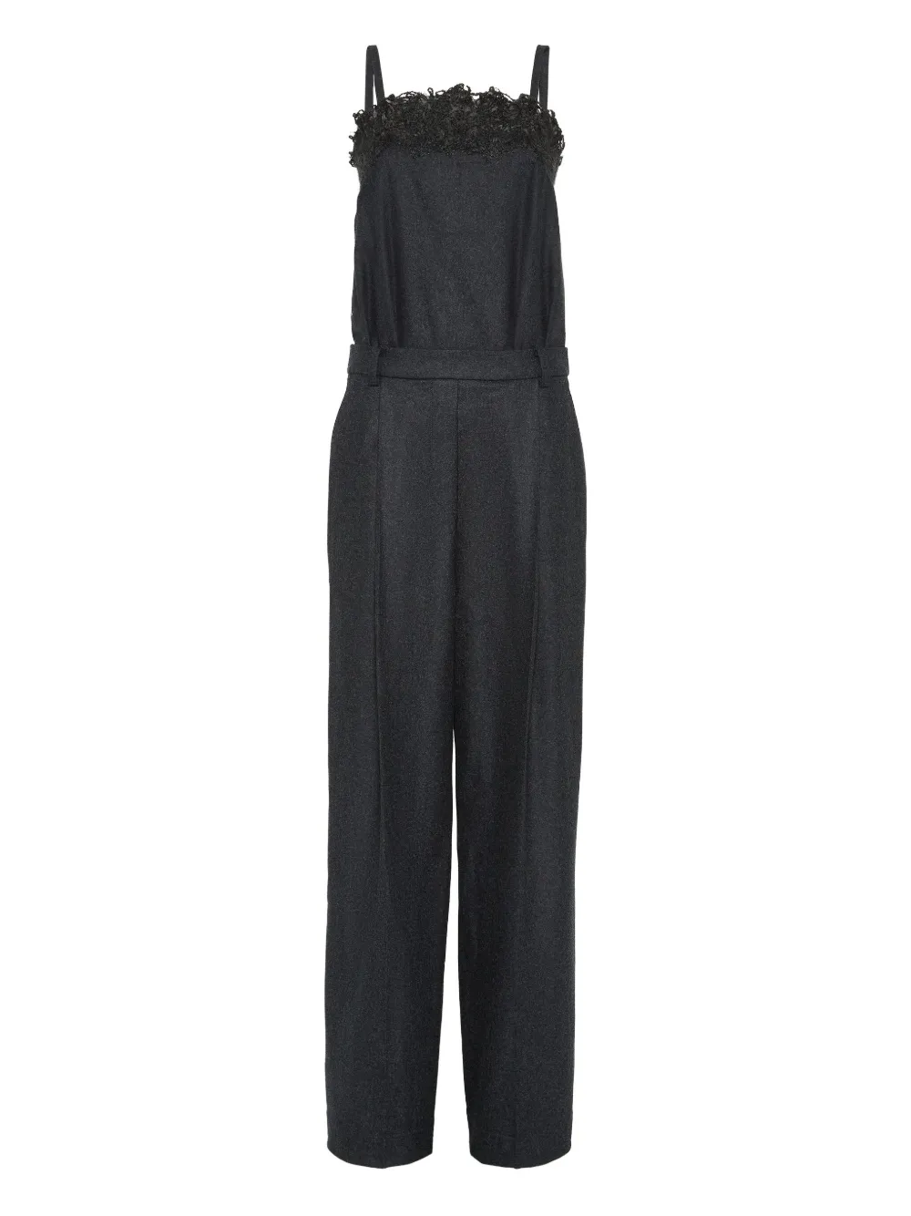 Brunello Cucinelli Flannel Jumpsuit In Gray