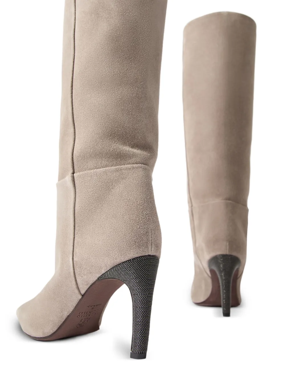 Brunello Cucinelli Laarzen met Monili-detail Grijs