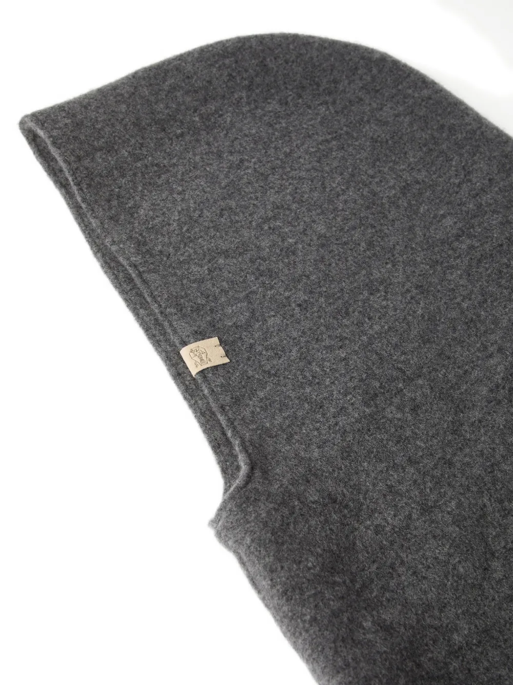 Brunello Cucinelli Bivakmuts met logodetail - Grijs