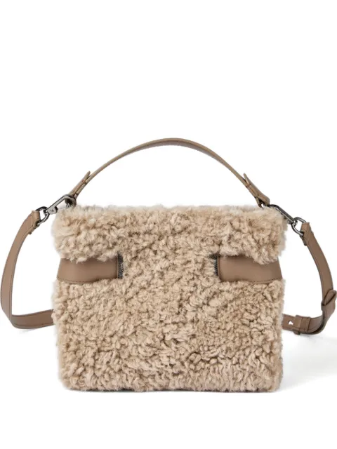 Brunello Cucinelli shearling mini bag