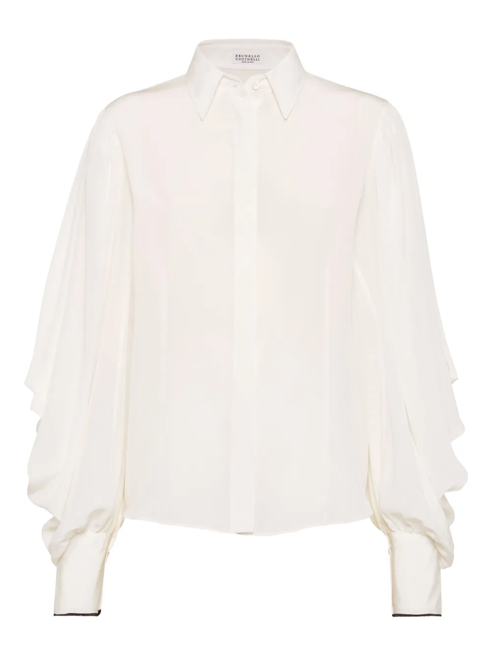 Brunello Cucinelli Long-sleeved Shirt In White