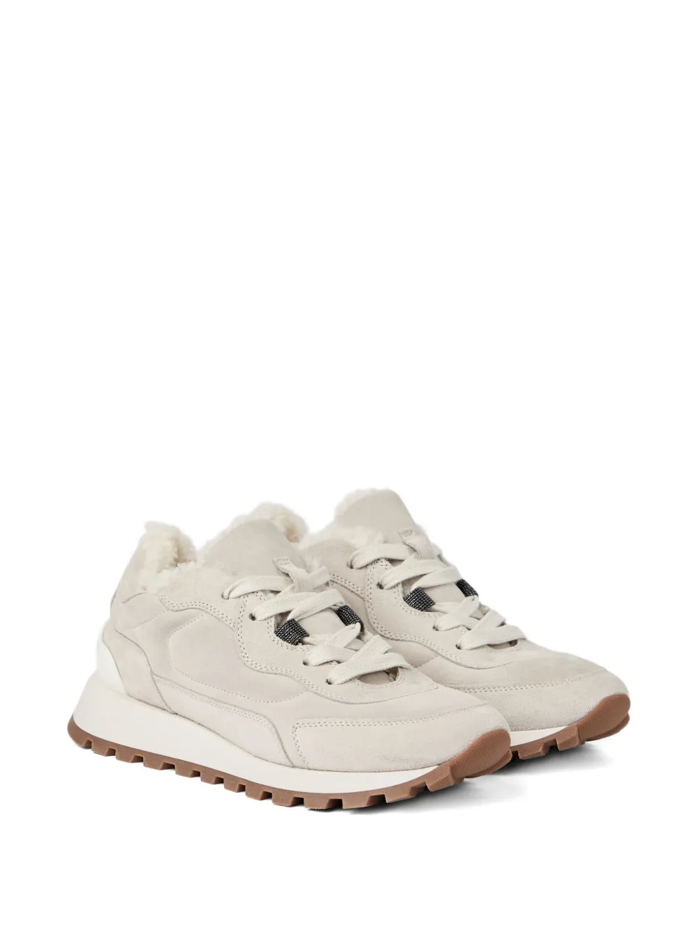 Brunello Cucinelli Leren sneakers - Grijs