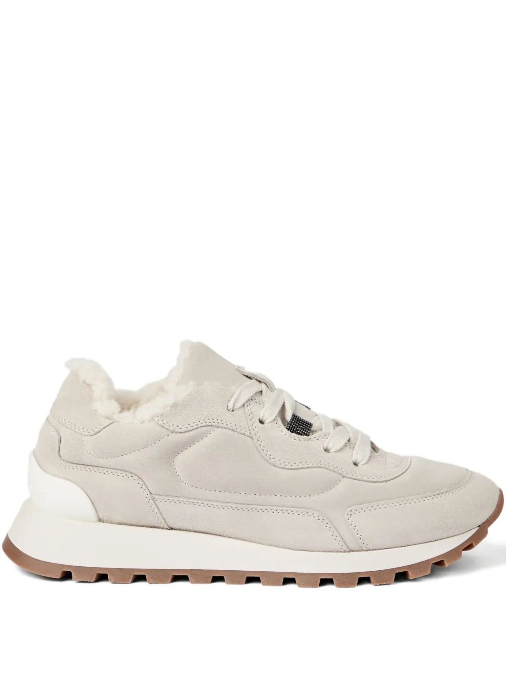 Brunello Cucinelli Leren sneakers Grijs