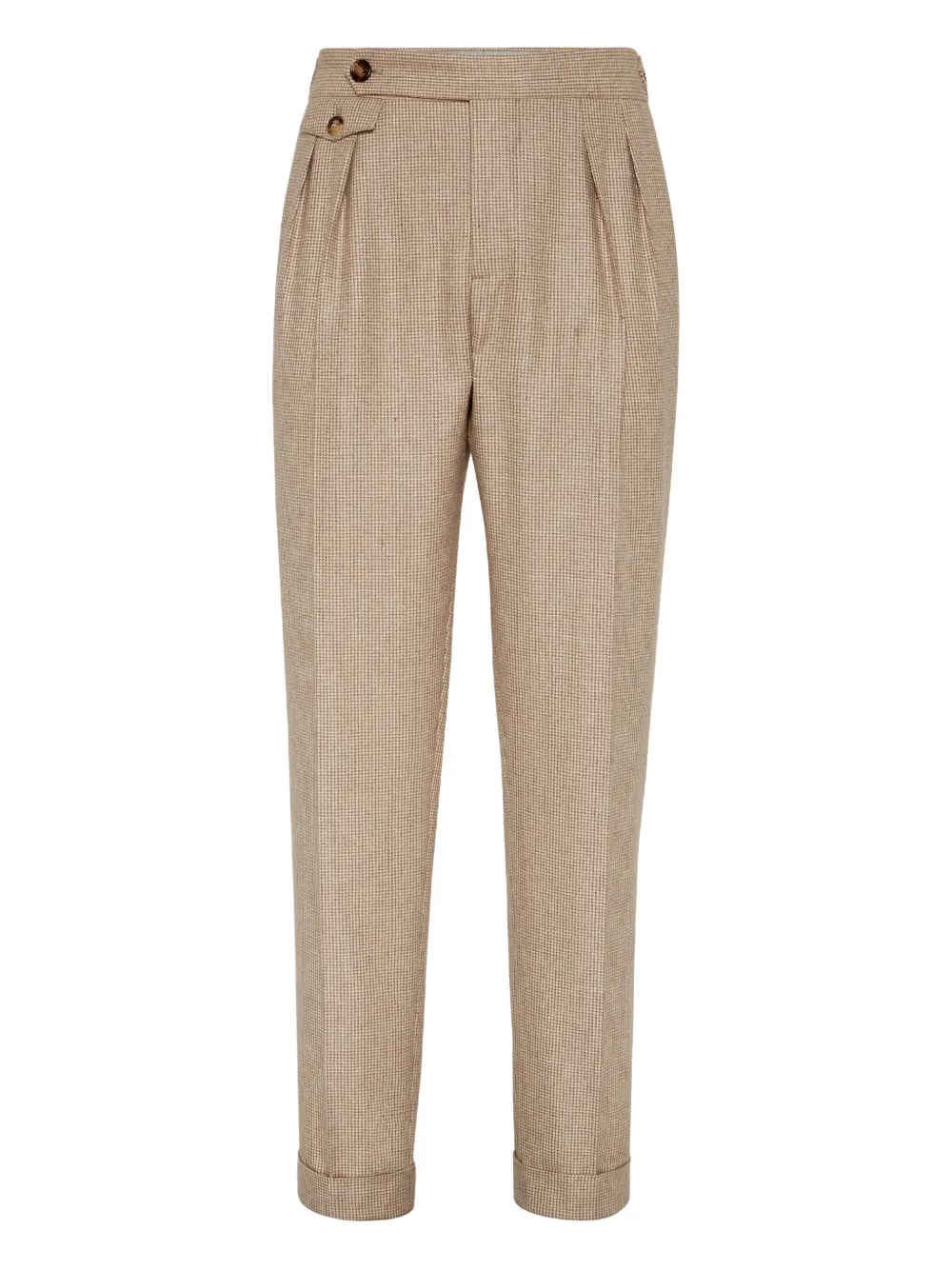 Brunello Cucinelli houndstooth trousers | Neutrals | Image 1