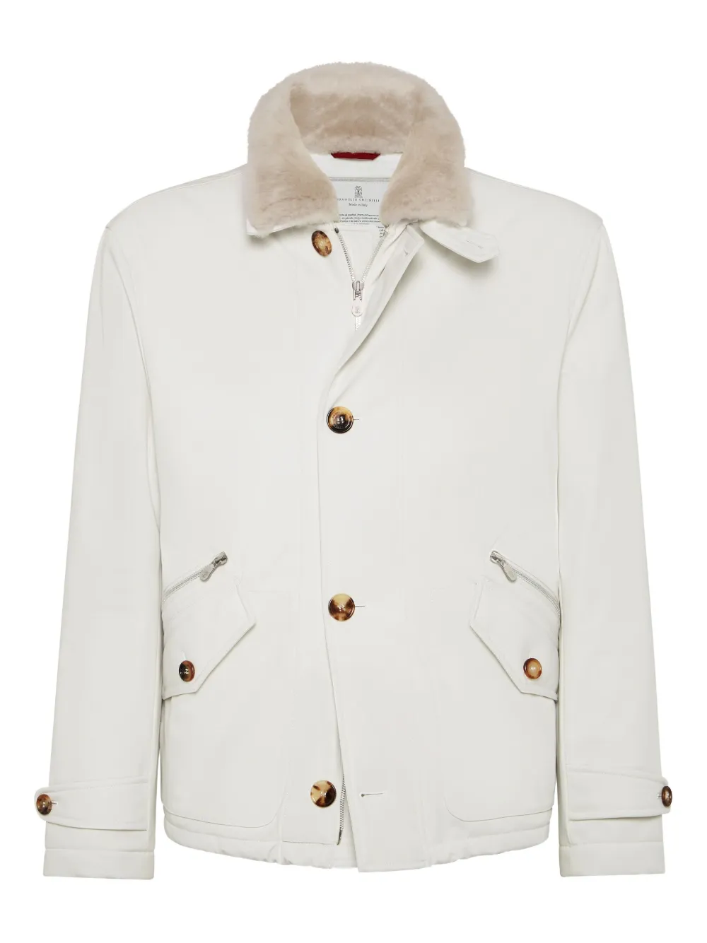 Brunello Cucinelli chamarra bomber capitonada | neutro | Image 1