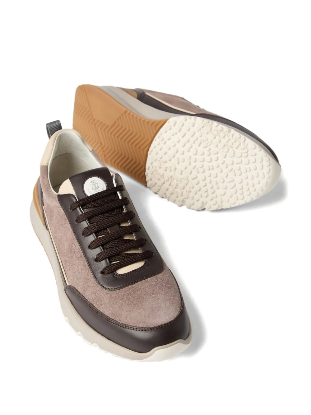 Brunello Cucinelli Suède sneakers Bruin
