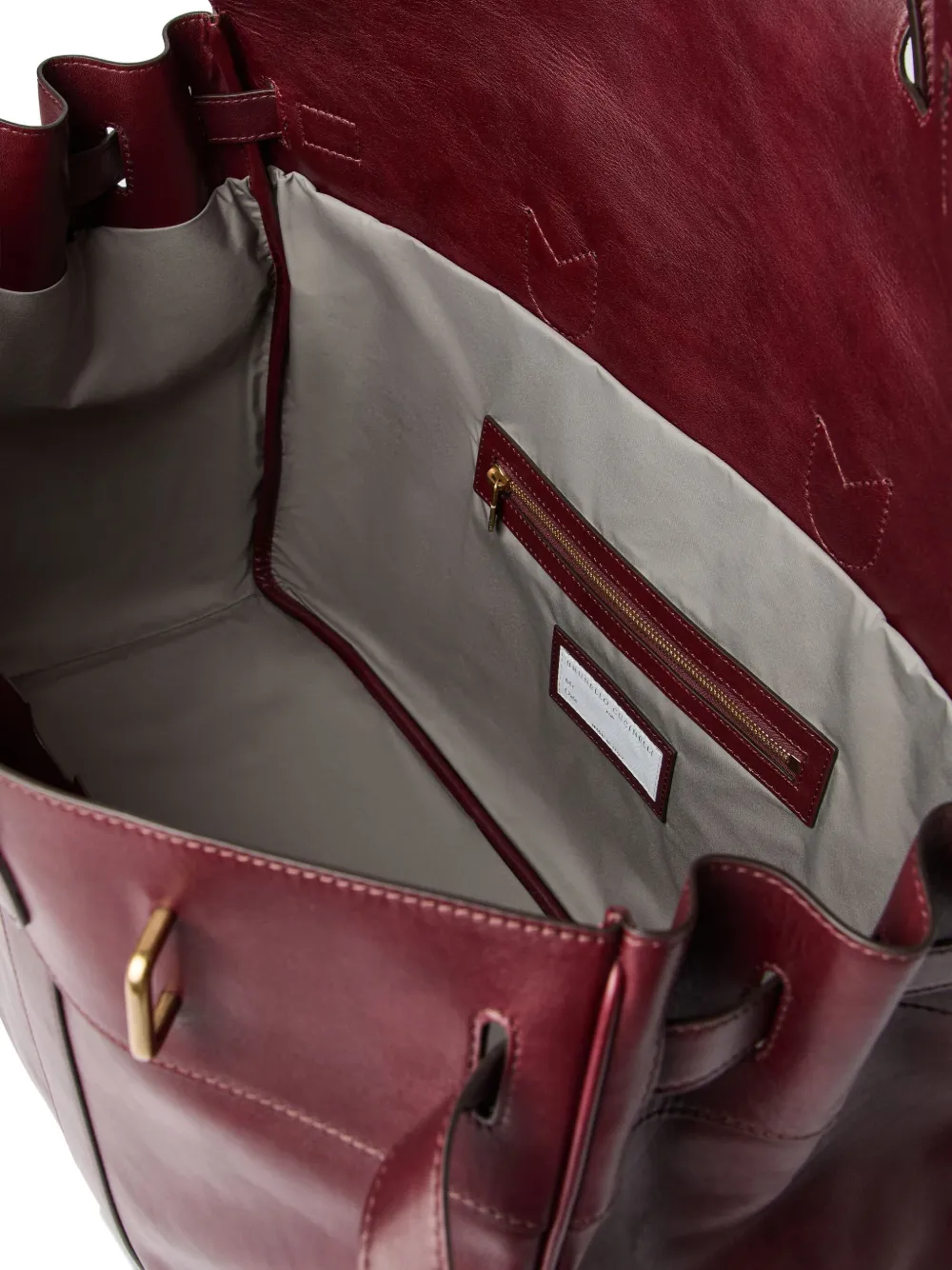 Brunello Cucinelli Weekender Country reistas Rood