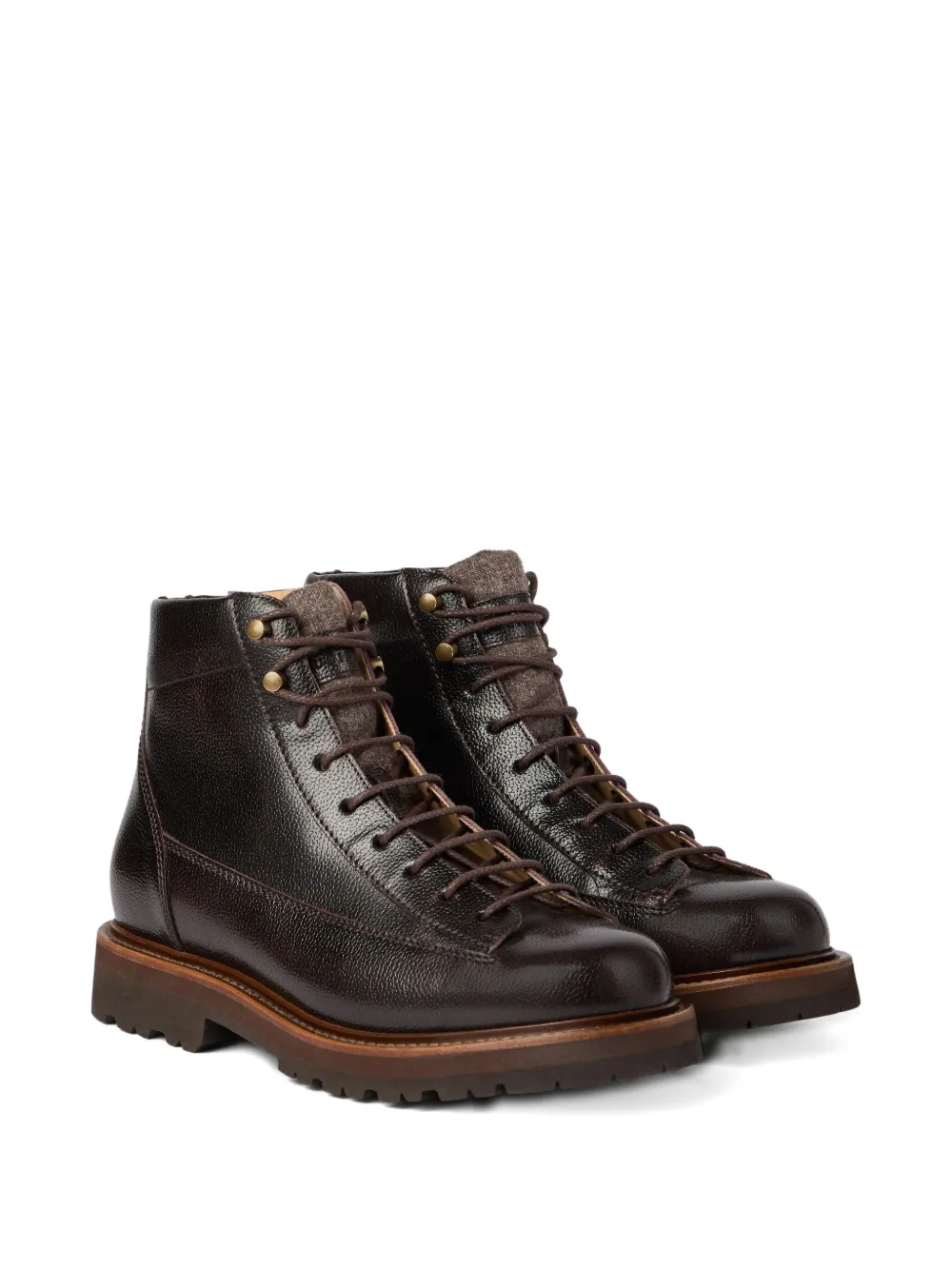 Brunello Cucinelli leather hiking boots | Hiking Boots | Image 2