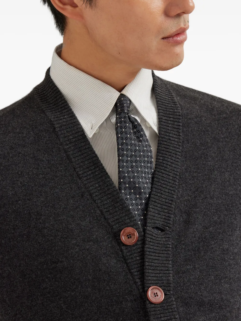 Brunello Cucinelli Kasjmier vest Grijs