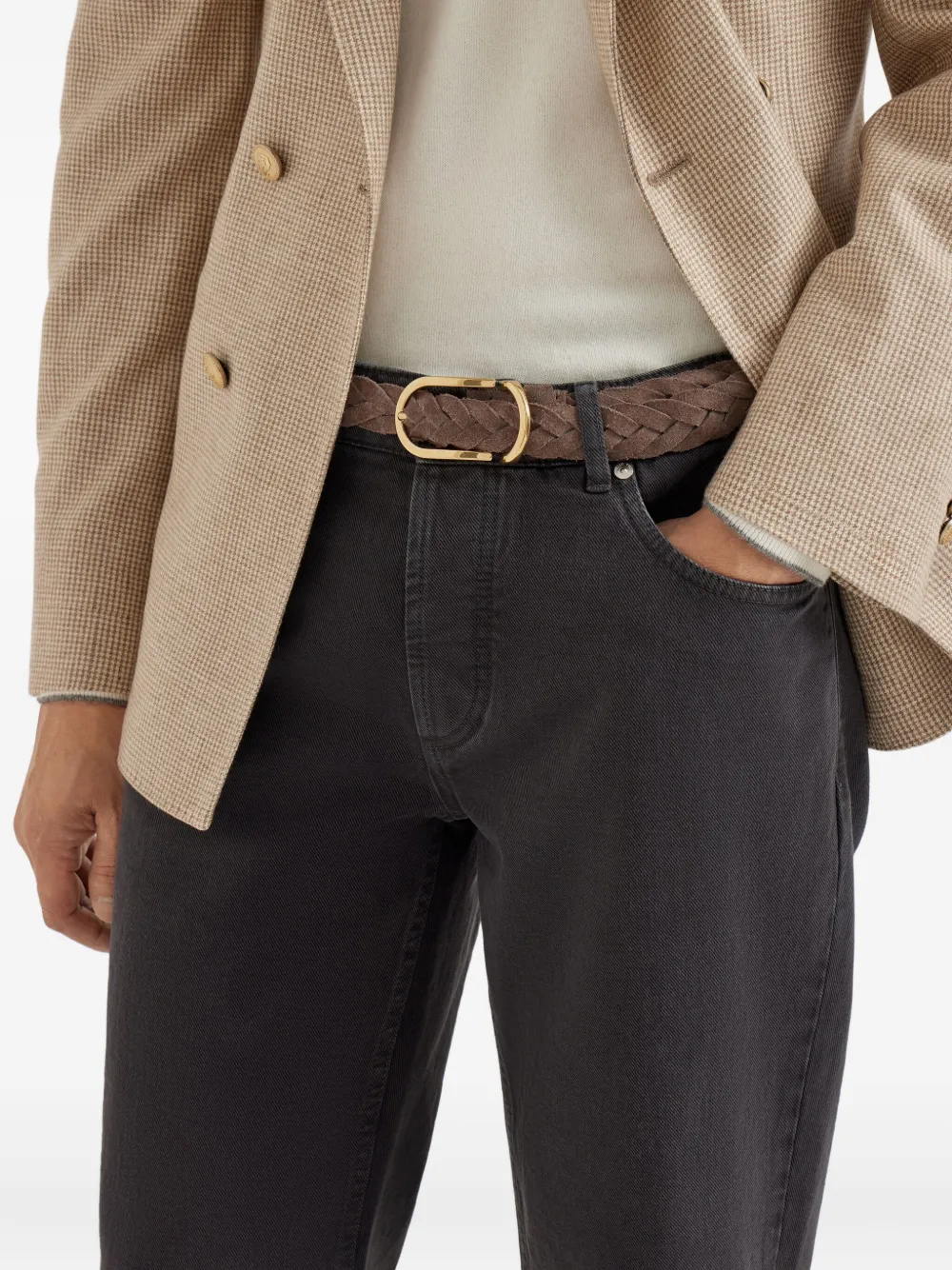 Brunello Cucinelli Jeans met geverfd effect Grijs