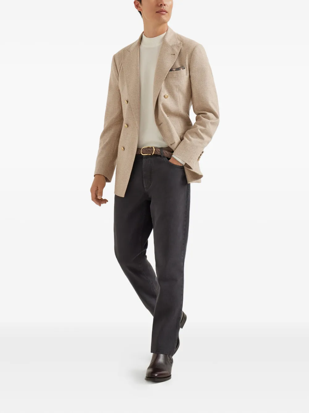 Brunello Cucinelli Stückgefärbte Jeans | Regular-Fit-Jeans | Image 2