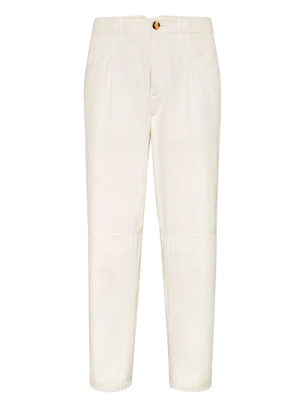 Brunello Cucinelli chevron trousers | White | Image 1