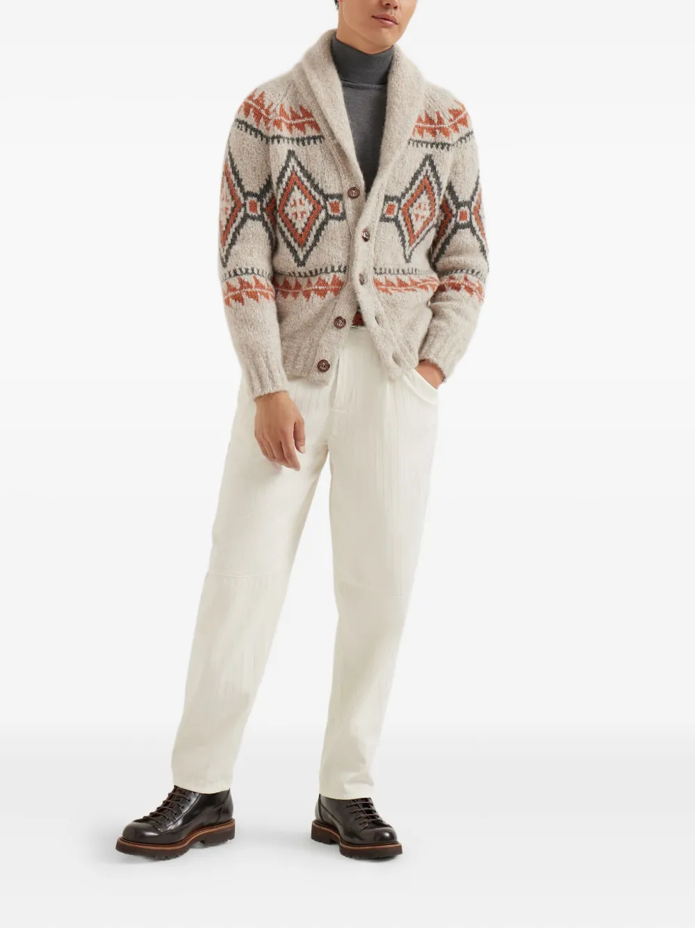 Brunello Cucinelli chevron trousers | Regular & Straight-Leg Trousers | Image 2