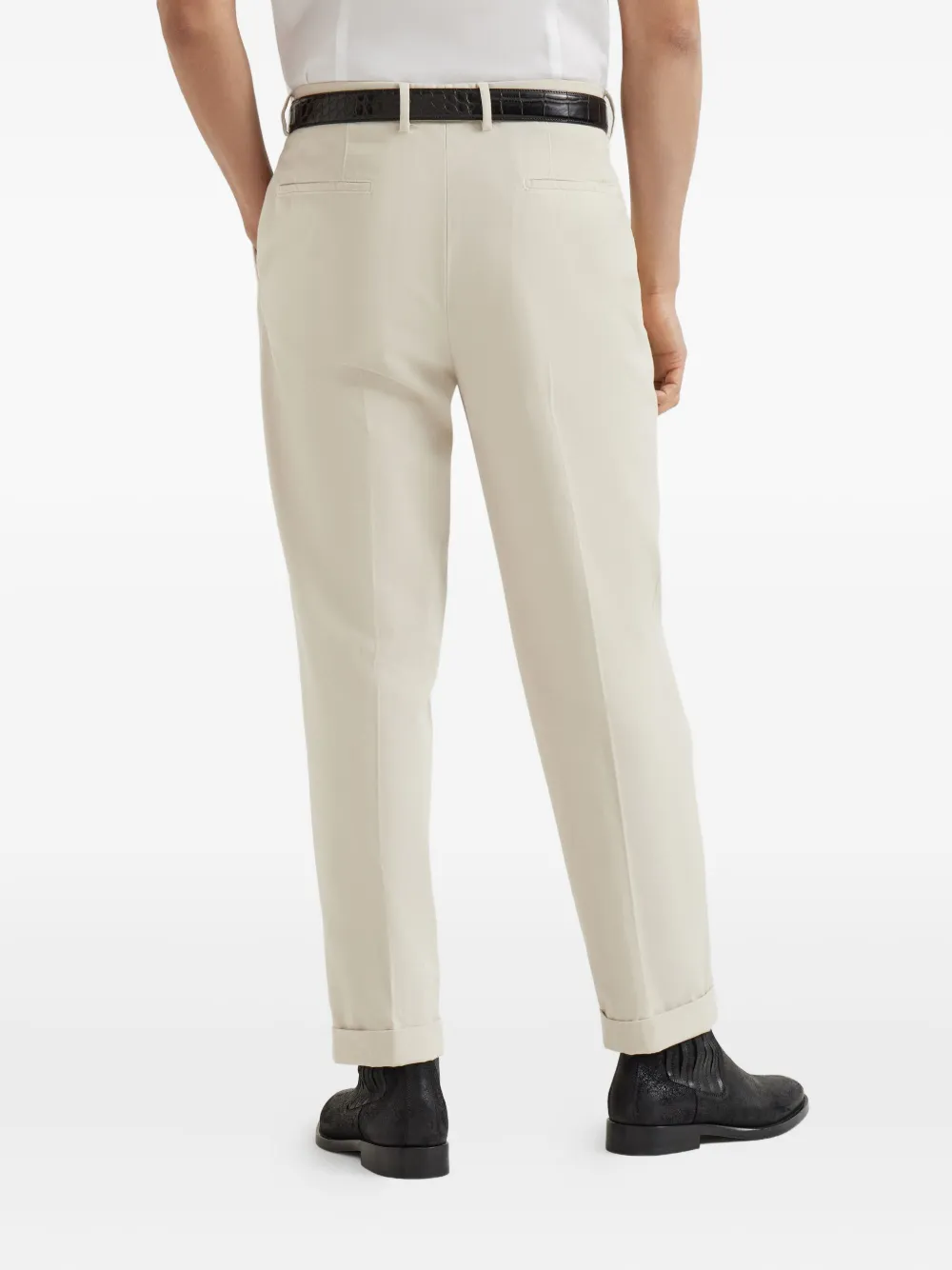 Brunello Cucinelli Gabardine broek Beige