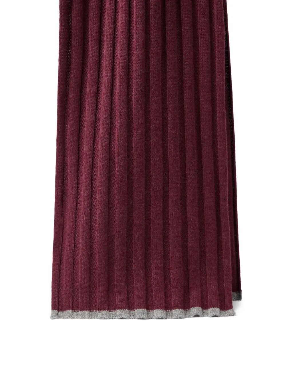 Brunello Cucinelli Ribgebreide sjaal - Rood