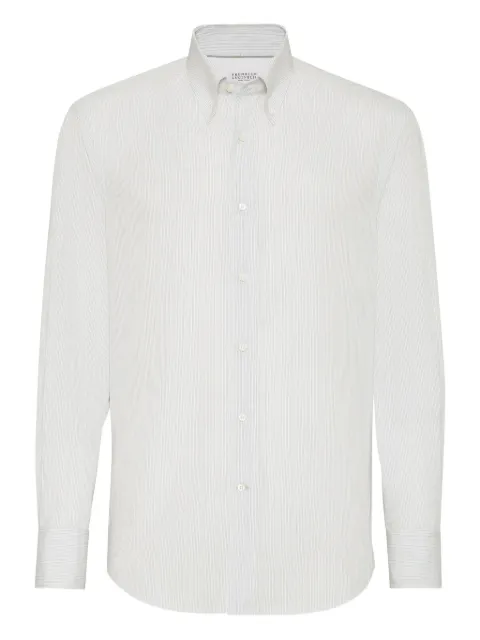 Brunello Cucinelli striped poplin shirt