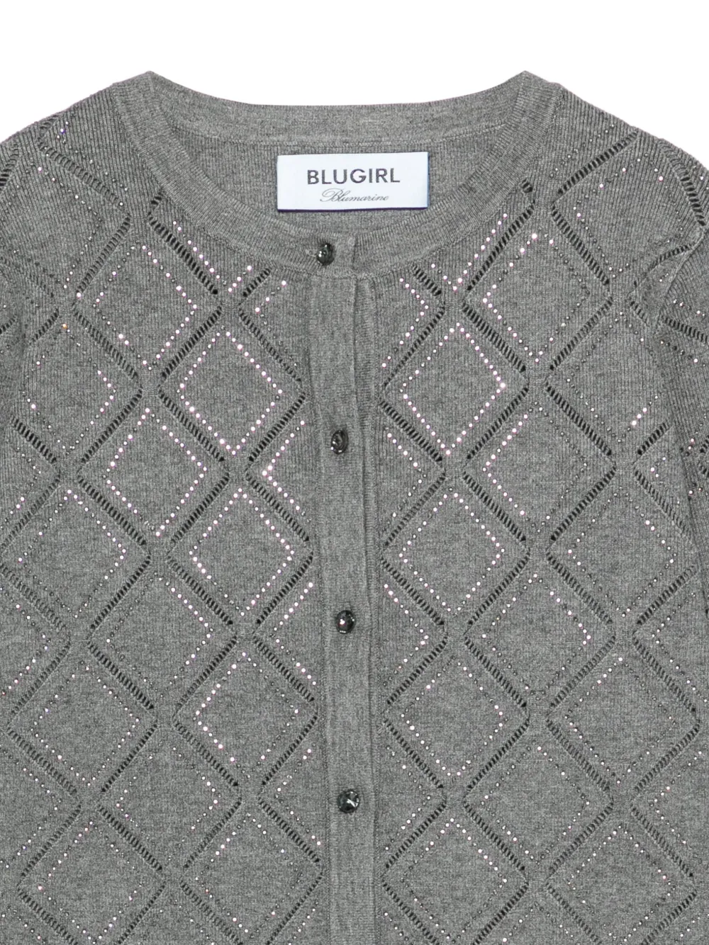 Blugirl Vest met diamantpatroon Grijs