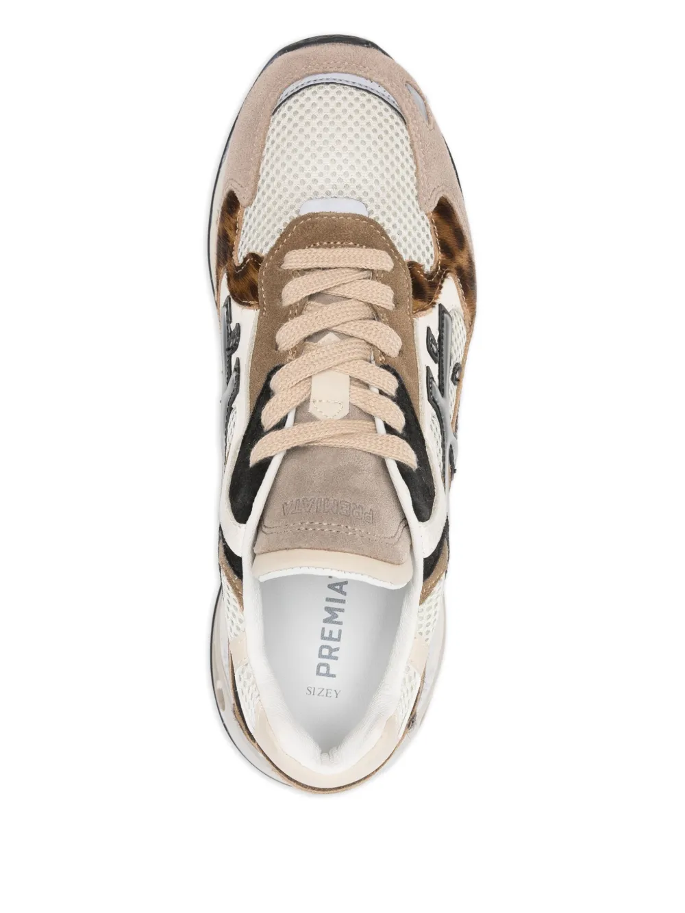 Premiata Sharky-d Tiger-print Sneakers In Neutral
