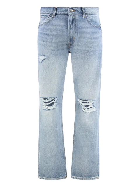 7 For All Mankind light-wash cotton jeans