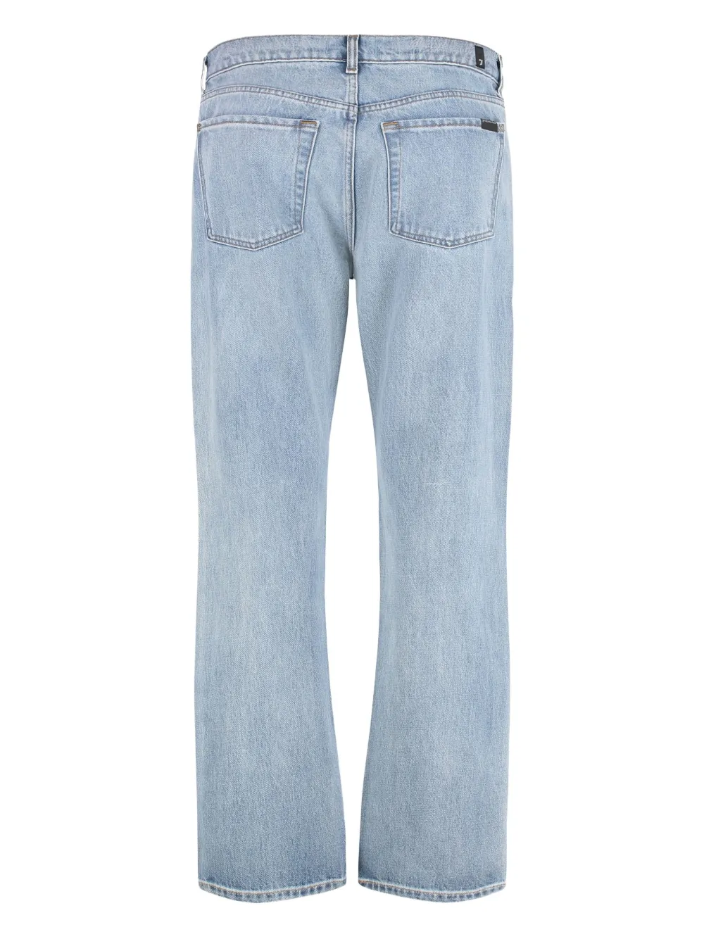 7 For All Mankind Katoenen jeans met lichte wassing - Blauw