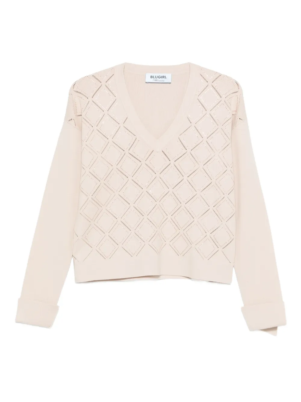 Blugirl jersey con cuello en V | neutro | Image 1