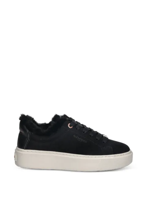 Alexander Smith London faux fur-trim sneakers