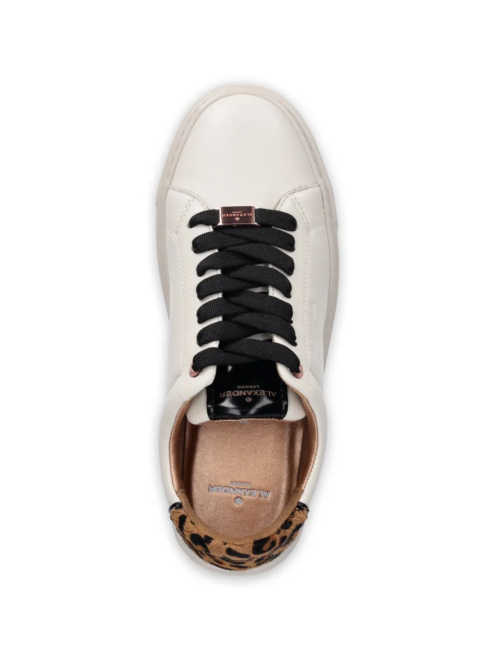 Alexander Smith London leopard-panel sneakers Beige