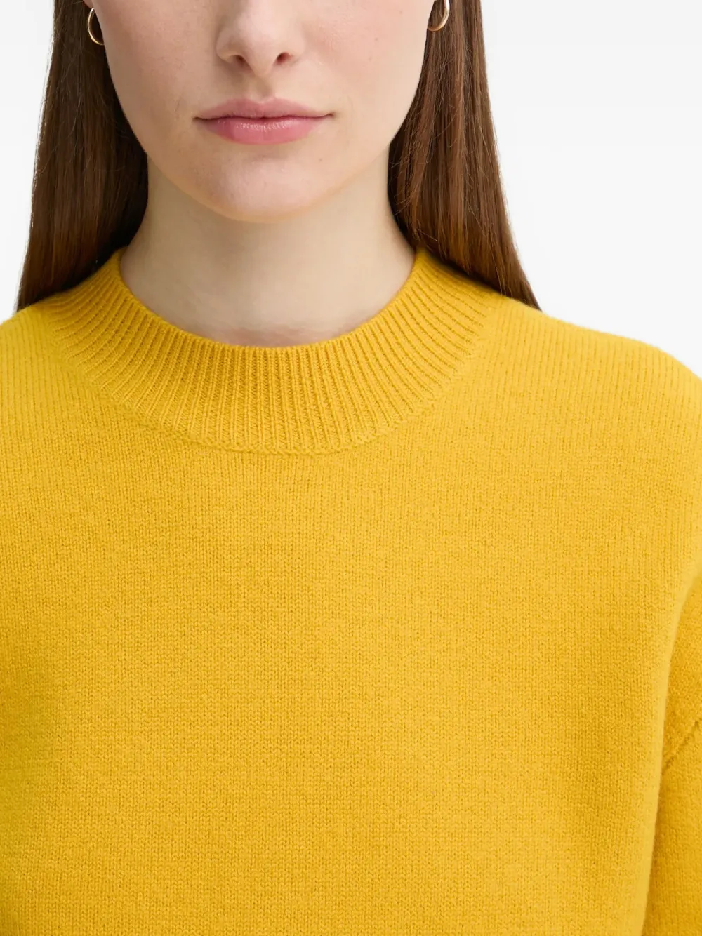 A.P.C. Esther trui met ronde hals en logo Geel
