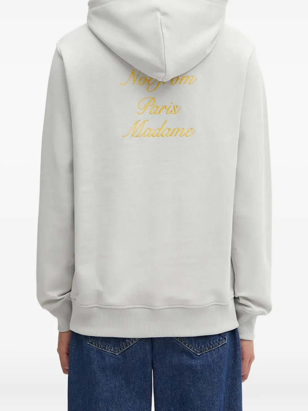 Drôle De Monsieur Hoodie met trekkoord Grijs