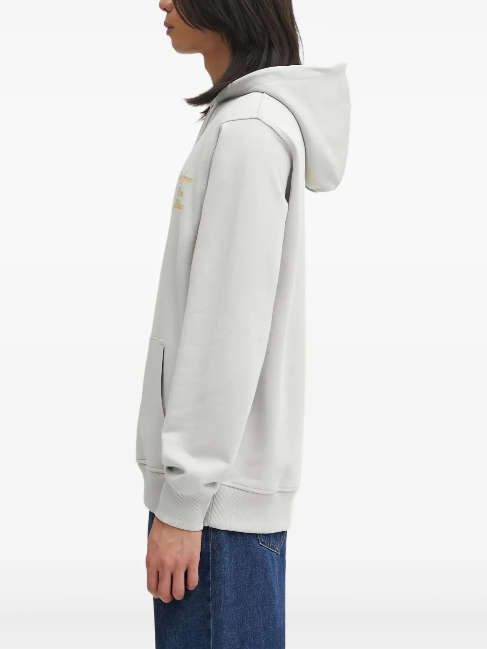 Drôle De Monsieur Hoodie met trekkoord Grijs