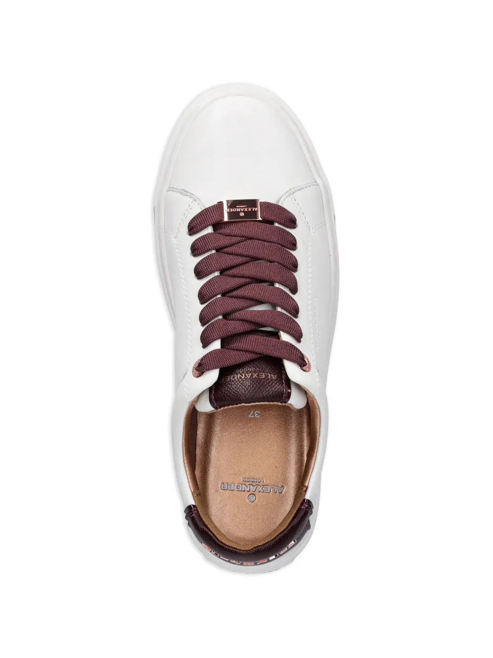 Alexander Smith London platform lace-up sneakers Wit