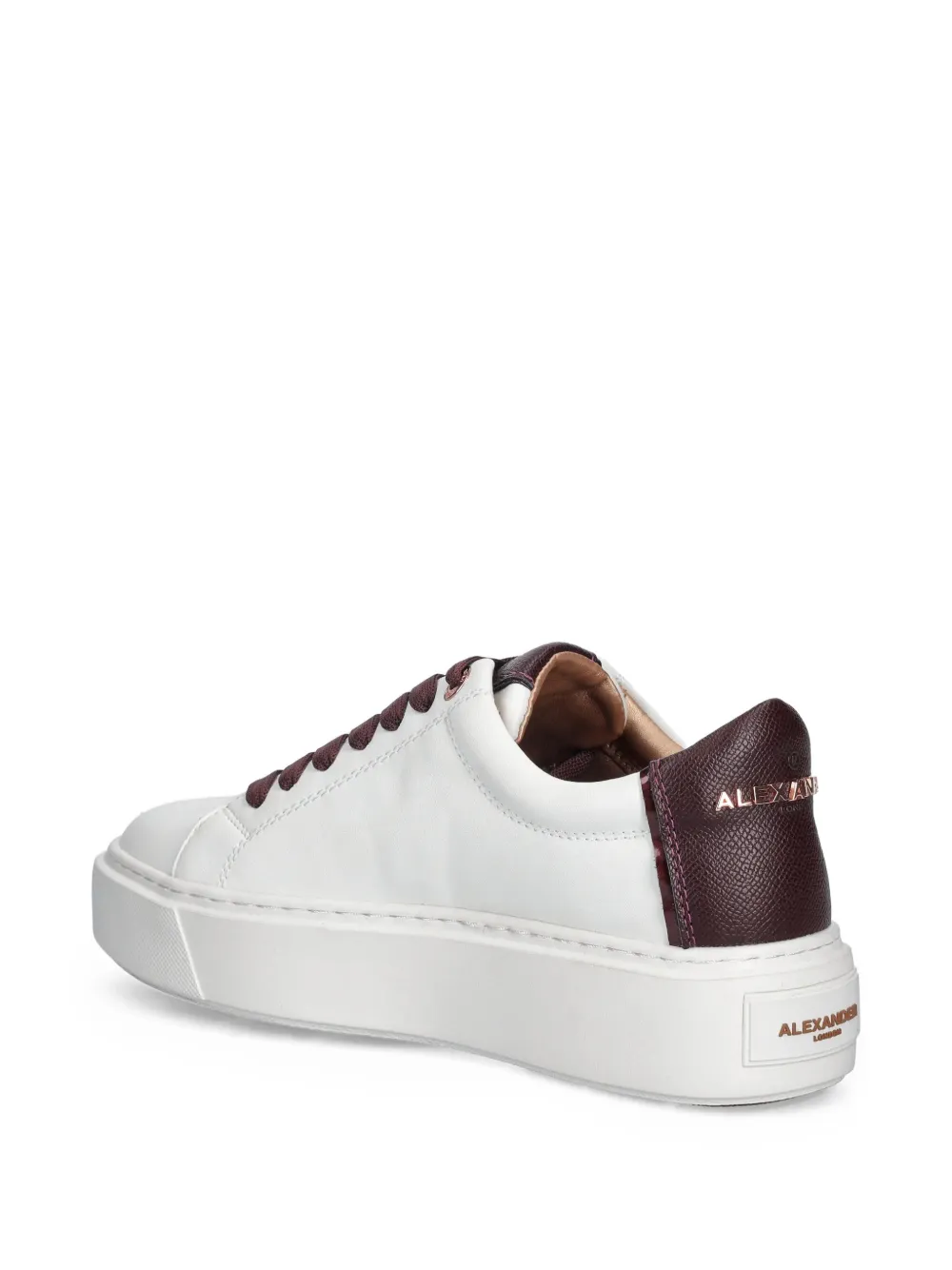 Alexander Smith London platform lace-up sneakers Wit