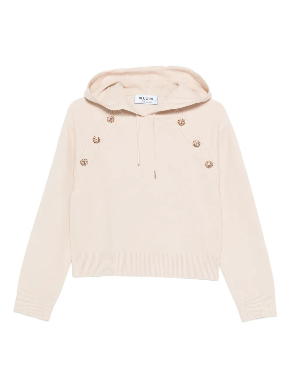 Blugirl button-embellished hoodie | neutro | Image 1