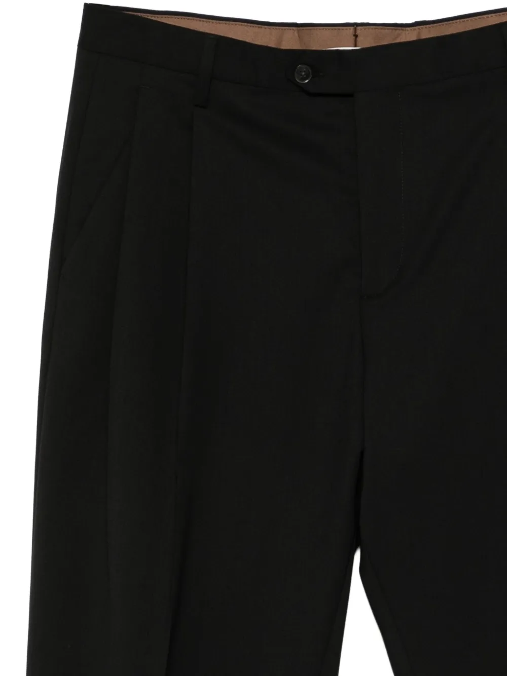 Briglia 1949 Arnos broek met geplooid detail Zwart