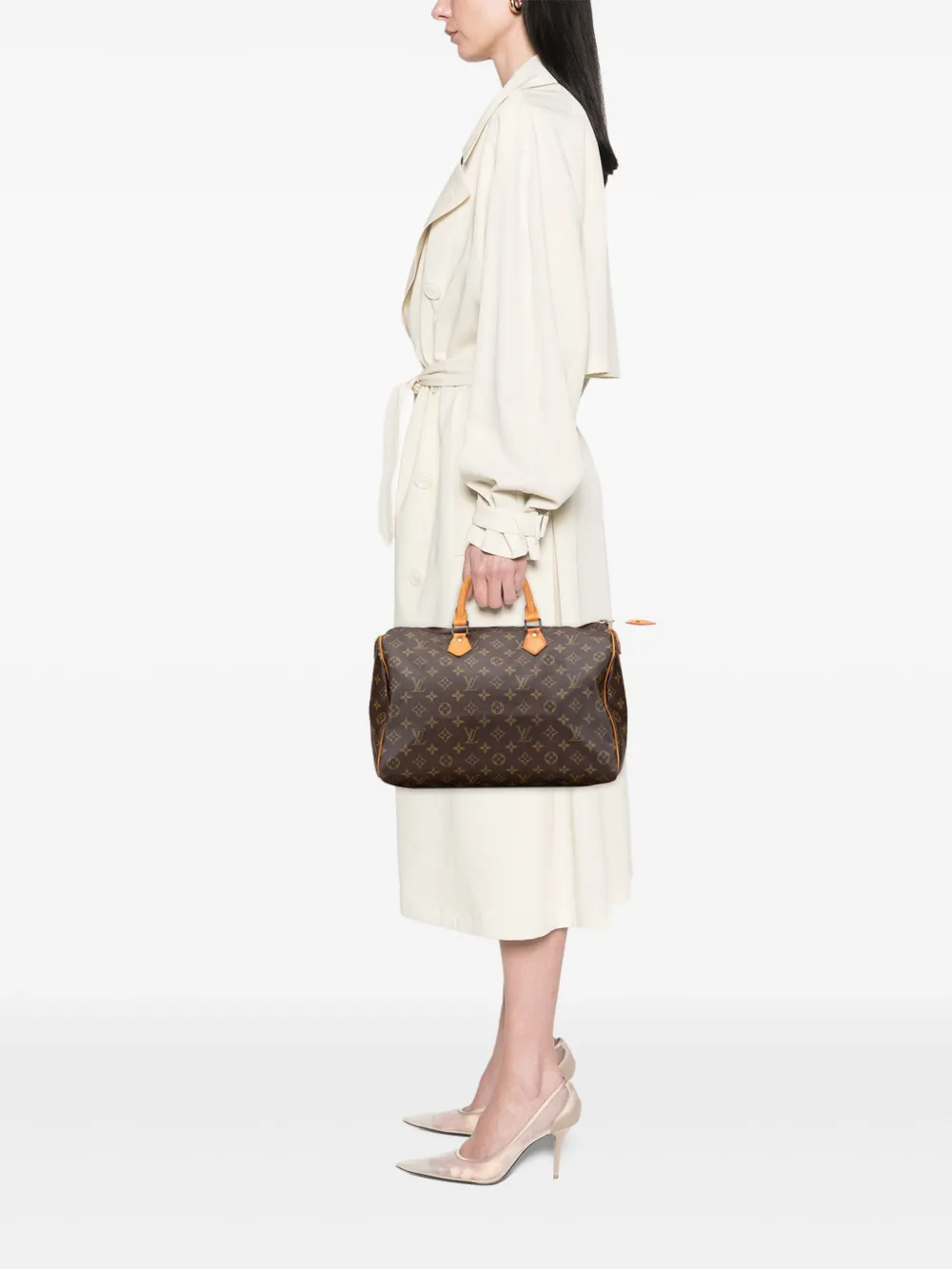 Louis Vuitton Pre-Owned 1985 Monogram Speedy 35 boston bag | Pre-Owned | Image 2
