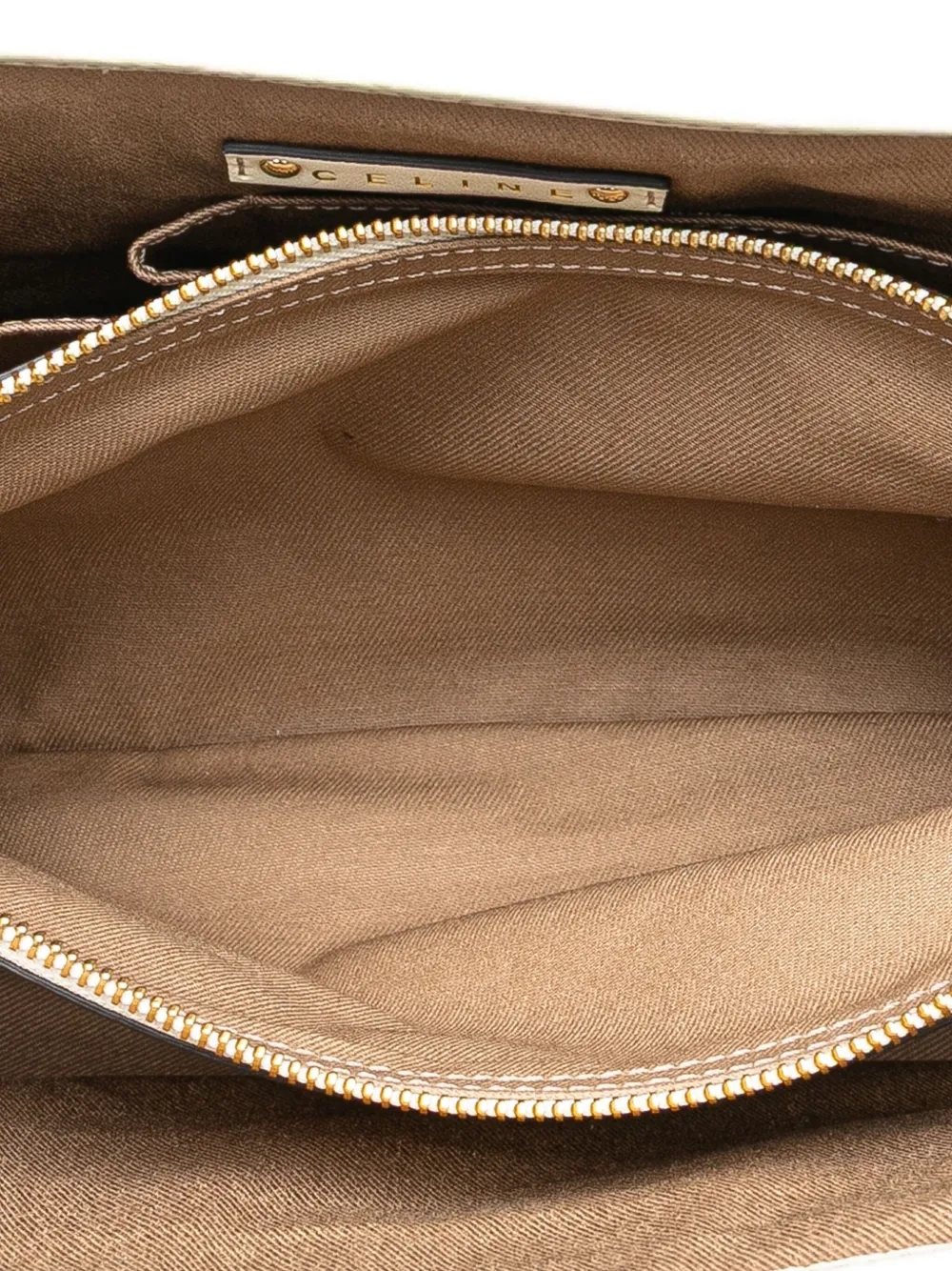 Pre-owned Celine 2008 Macadam Canvas Boogie Handbag In Brown