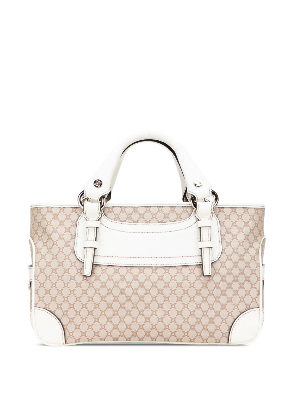 Celine Pre-Owned 2008 マカダム キャンバス ブギー ハンドバッグ - ブラウン Celine Pre-Owned 2008 マカダム キャンバス ブギー ハンドバッグ - ブラウン