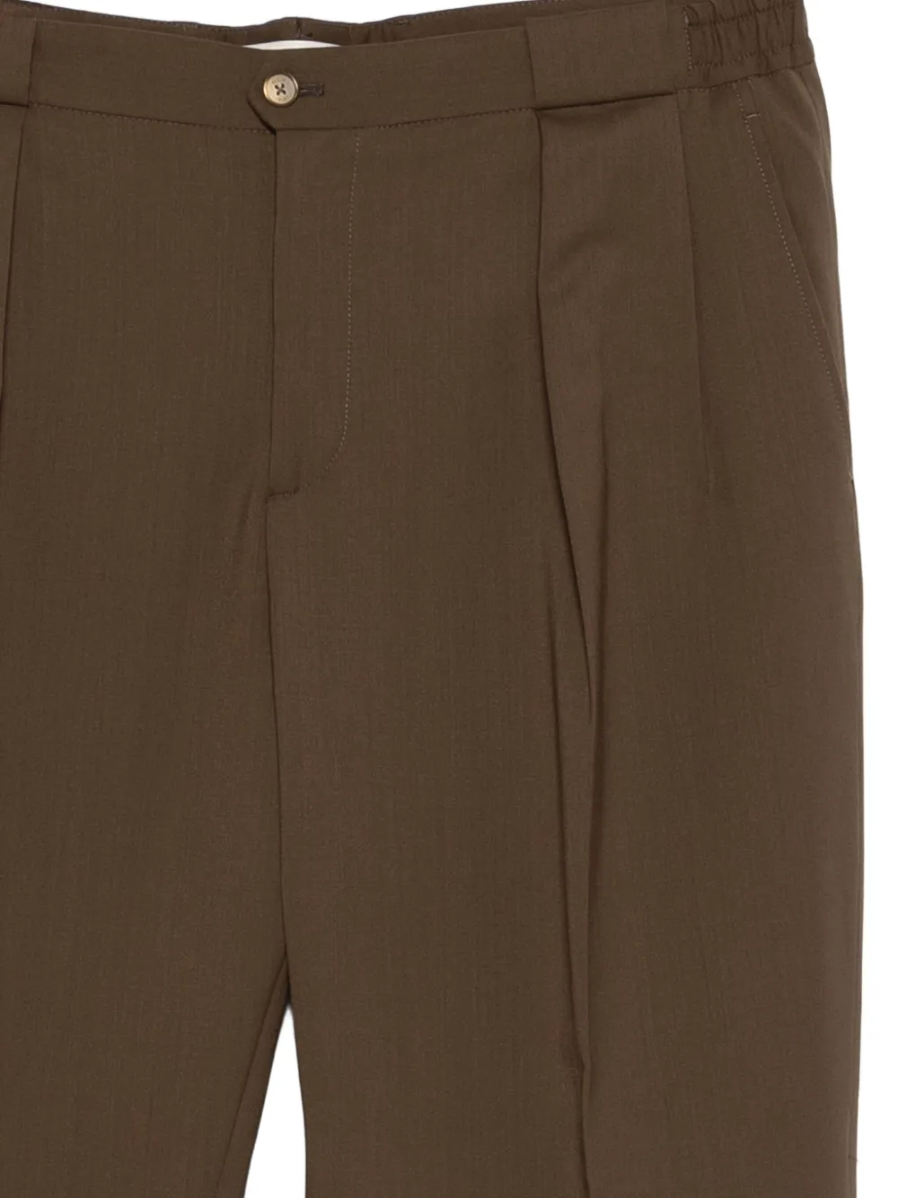 Briglia 1949 Portobello broek met geplooid detail Bruin