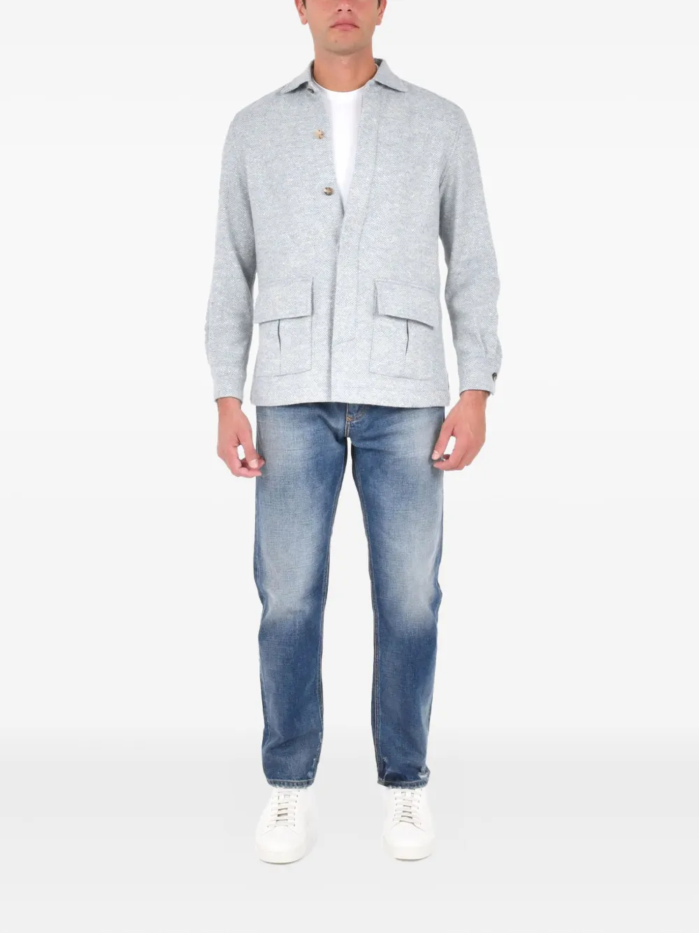 Boglioli double-pocket shirt - Grijs