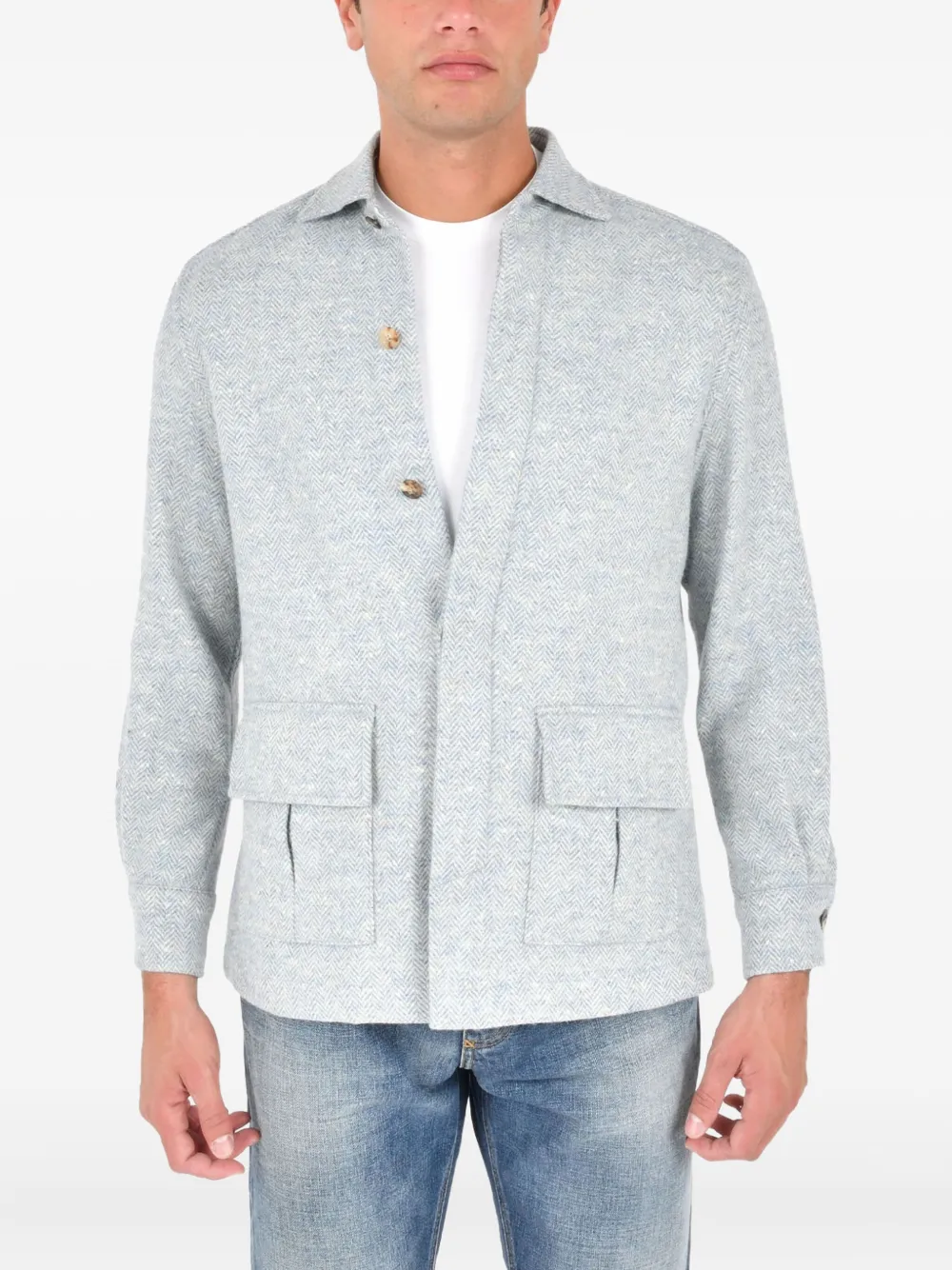 Boglioli double-pocket shirt | Grey | Image 1