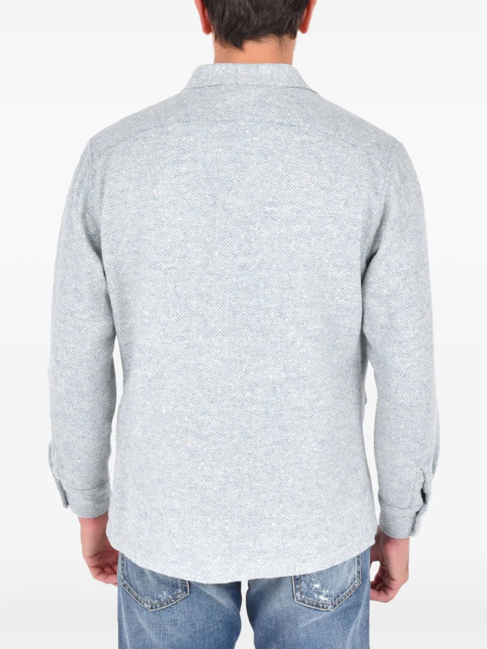 Boglioli T-shirt met dubbele zak Grijs