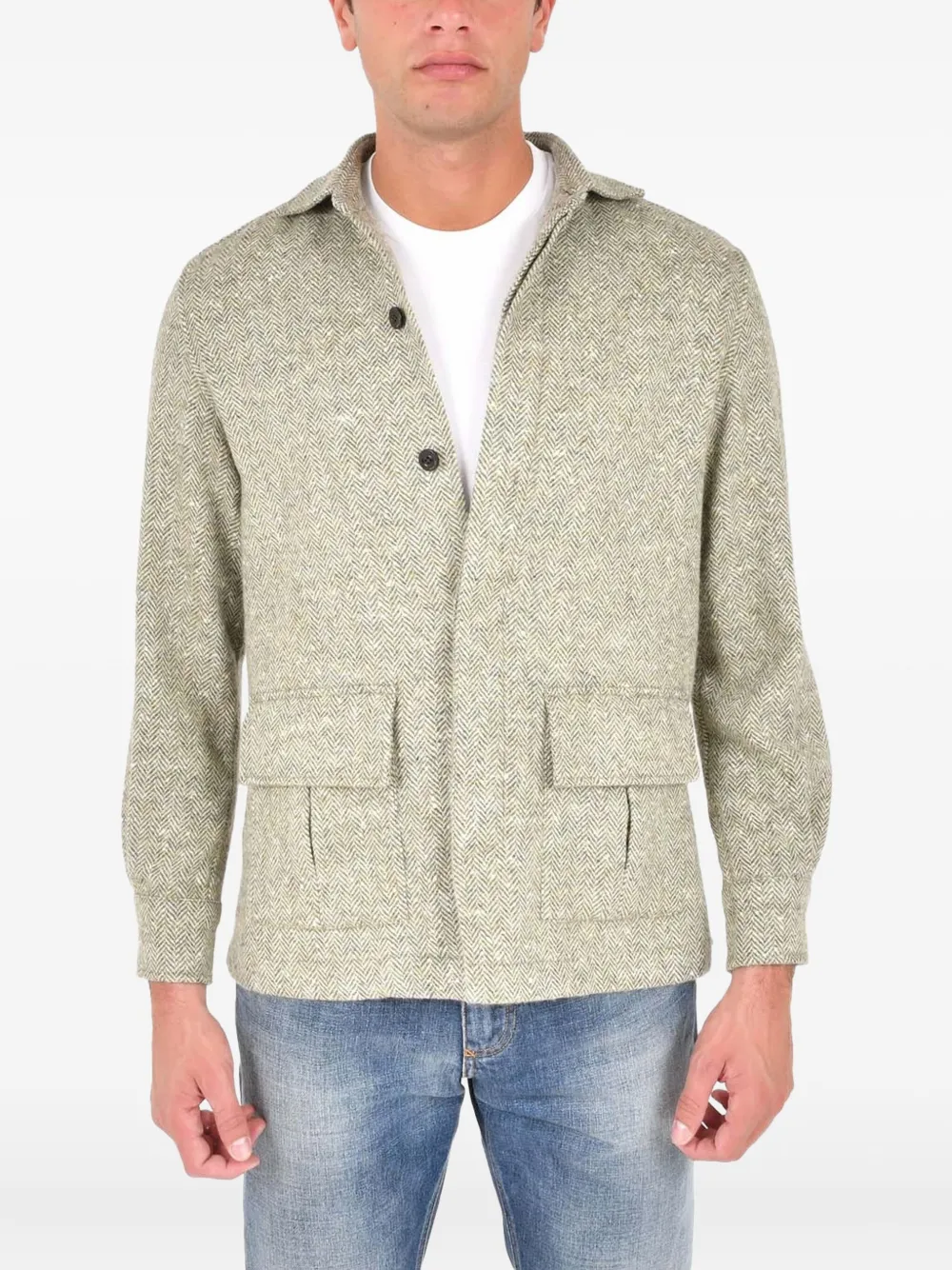 Boglioli surchemise à poches à rabat | vert | Image 1