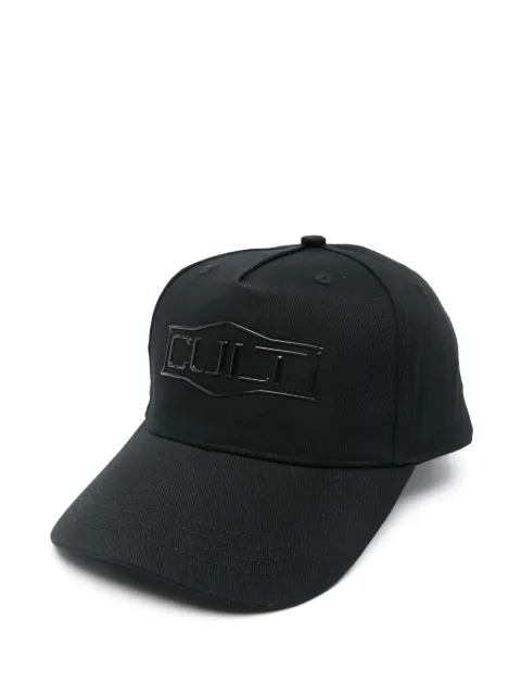 Cult logo-appliqué cap