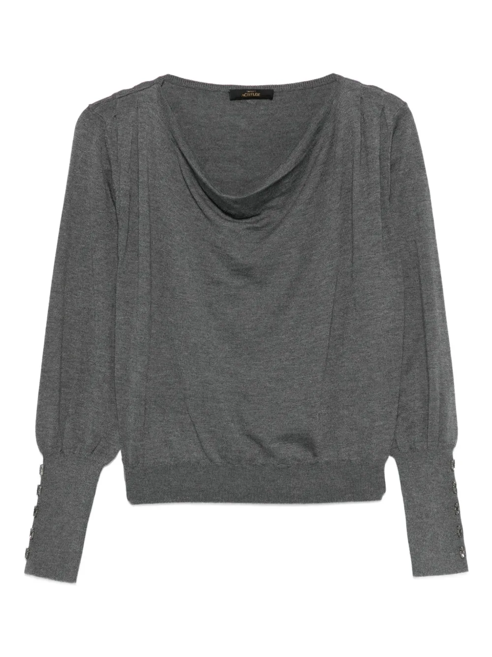 TWINSET buttoned long-sleeve top | gris | Image 1