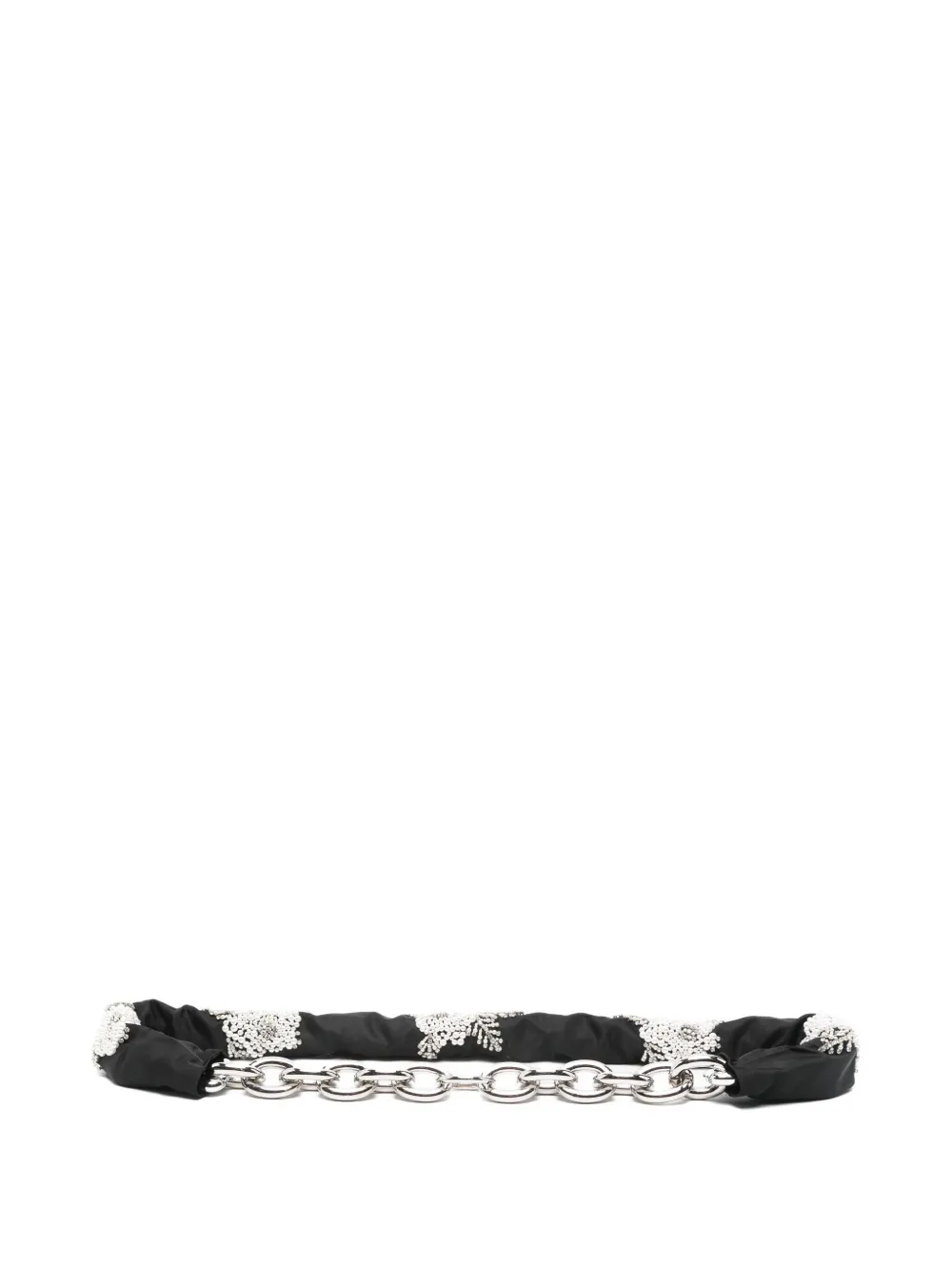 Simone Rocha Pearl-embellished Chain Belt In Black