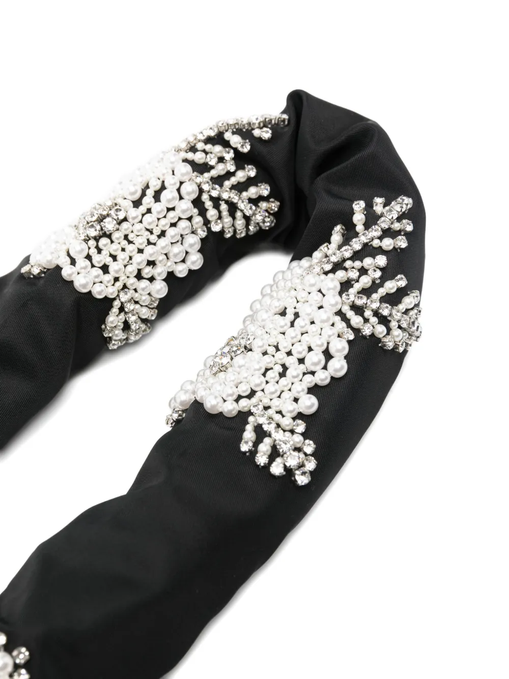 Simone Rocha Pearl-embellished Chain Belt In Black